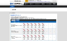 ボートレース江戸川 出走表