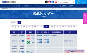 浦和競馬 開催カレンダー